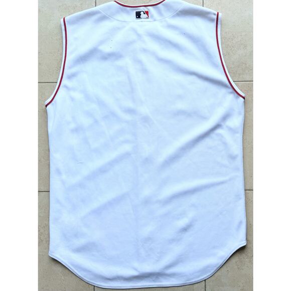 Anaheim Angels 2002 RAWLINGS Vest 3rd Authentic jersey 44 L white Alt MLB vtg - Picture 7 of 14